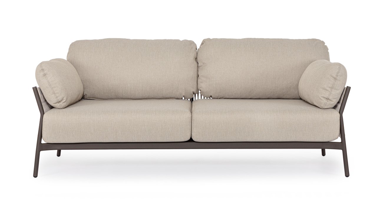 Sofa Pardis aus Aluminium, Raven