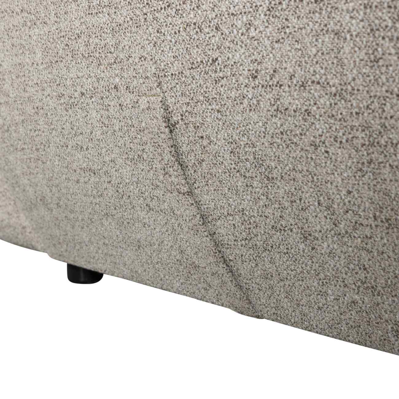 Drehsessel Baggy aus Melange-Stoff, Natur