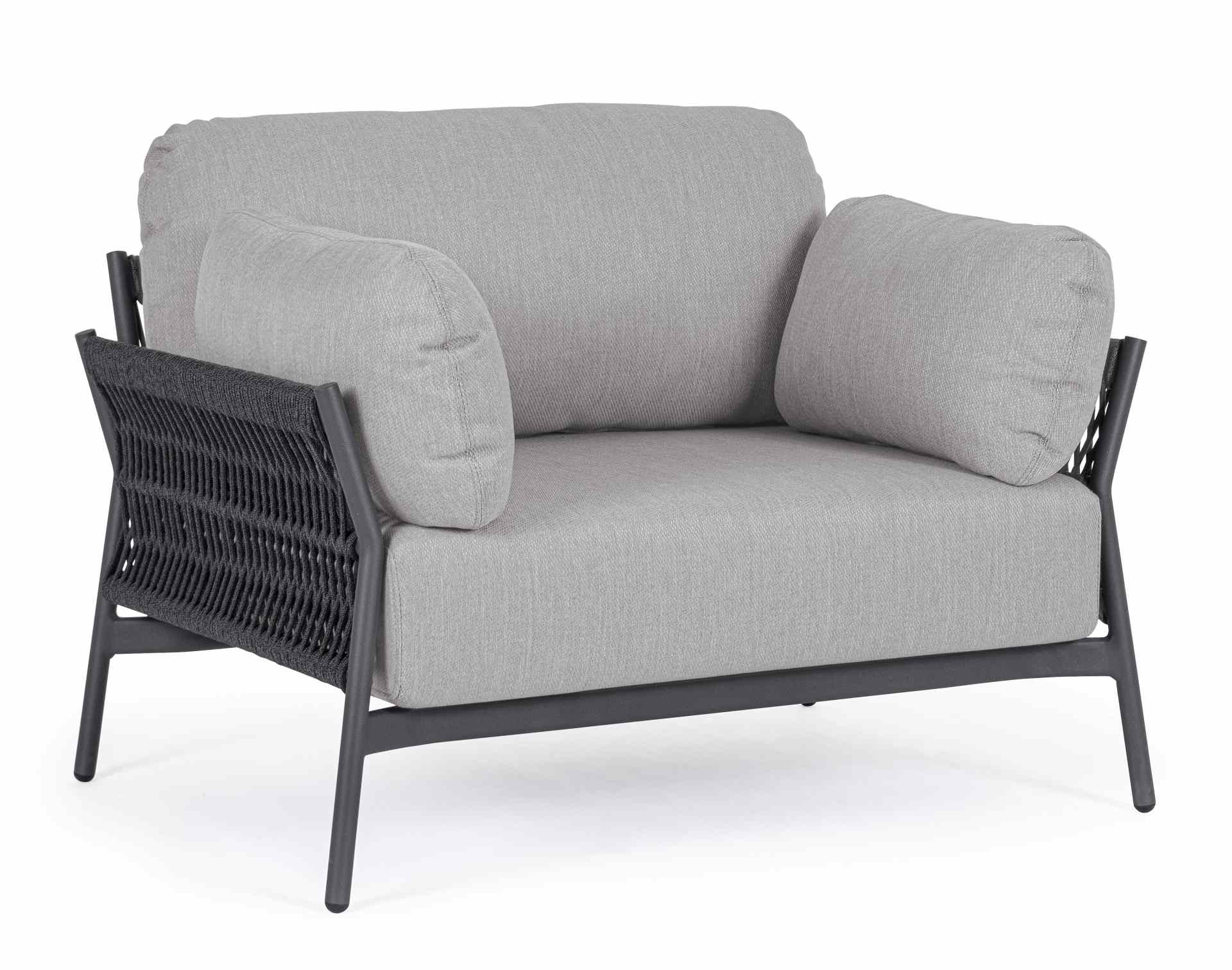 Gartensessel Pardis aus Aluminium, Anthrazit Gartensessel Pardis aus Aluminium, Anthrazit