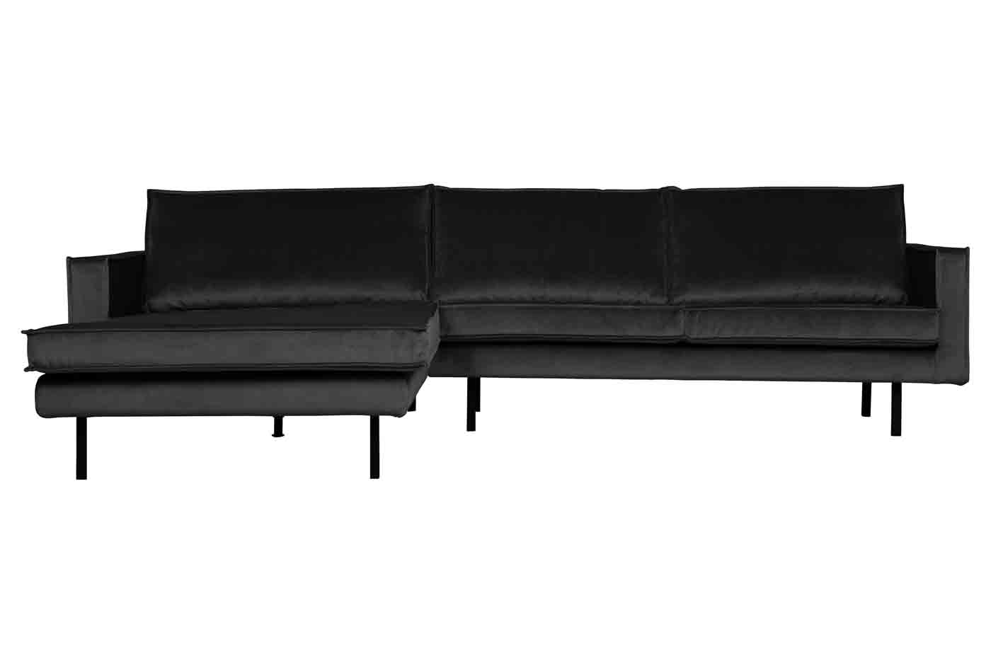 Ecksofa Rodeo Chaiselongue Samt, links Anthrazit Ecksofa Rodeo Chaiselongue Samt, links Anthrazit