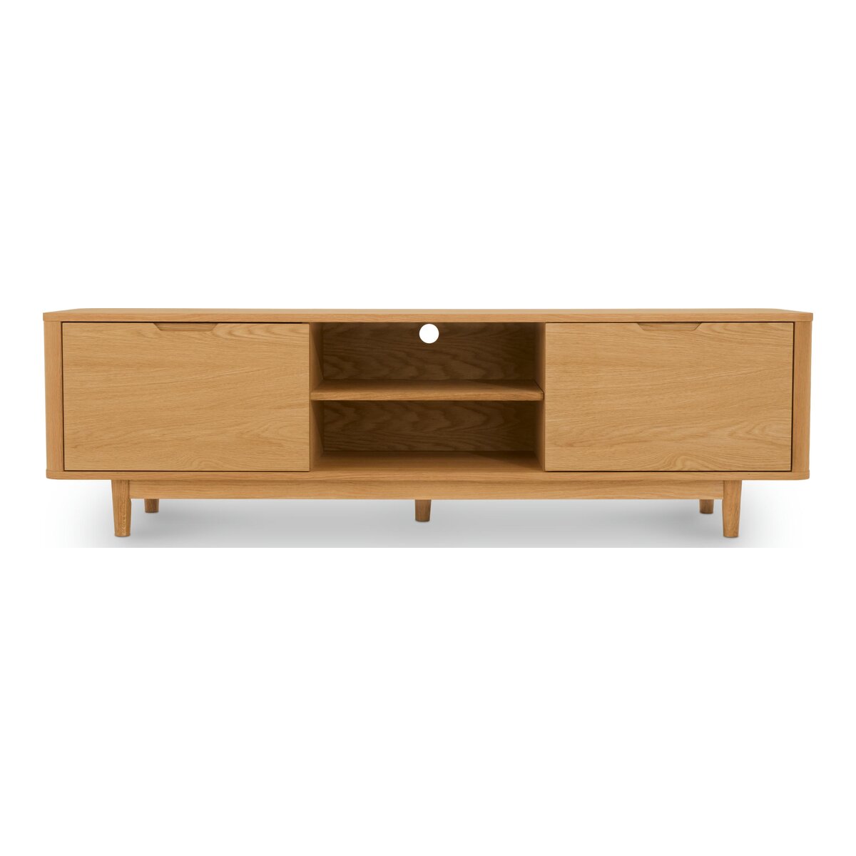 TV-Board Gorbin Eiche Natur 180 cm - mit Türen & Soft-Close