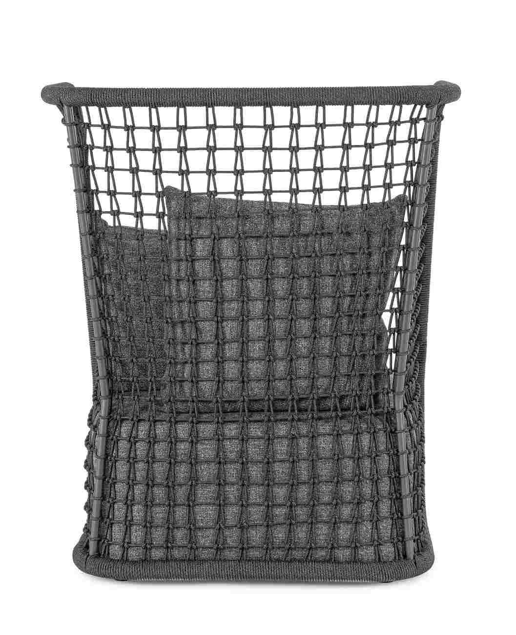 Gartensessel Kollar aus Olefin-Stoff, Anthrazit