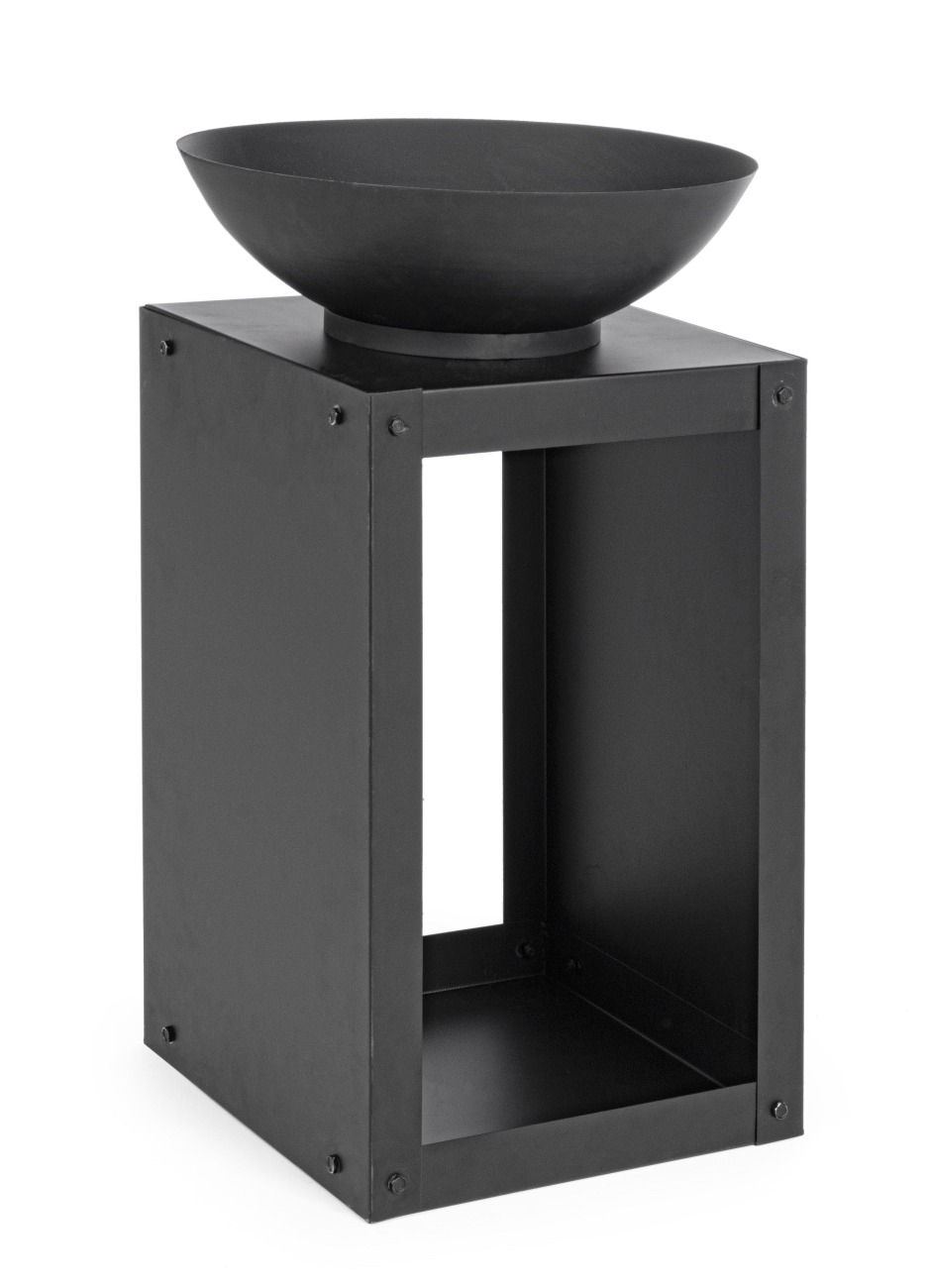 Feuerschale Efesto aus Hitzebeständigen Stahl Schwarz, 38 cm Feuerschale Efesto aus Hitzebeständigen Stahl Schwarz, 38 cm