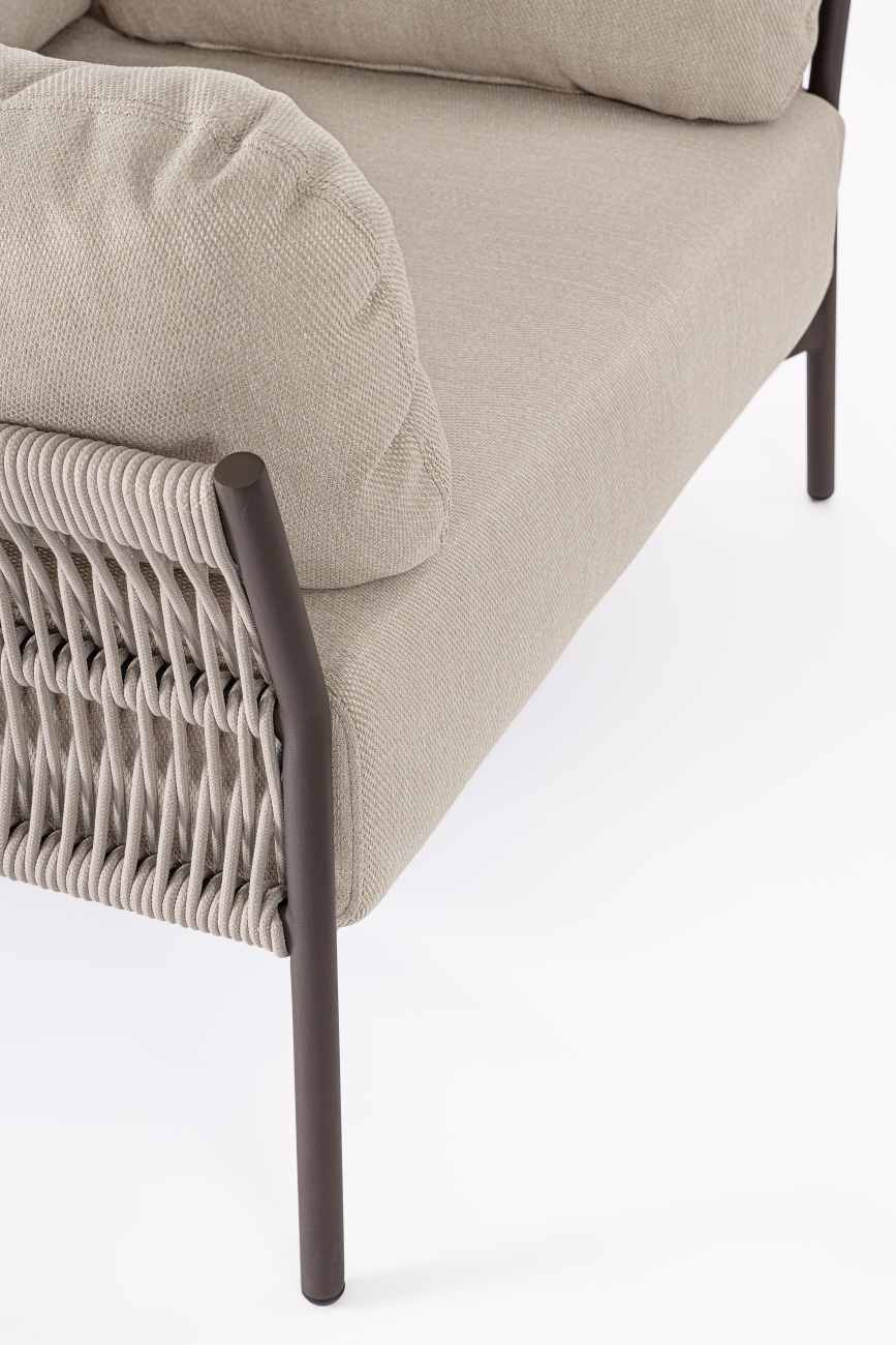 Gartensessel Pardis aus Aluminium, Raven