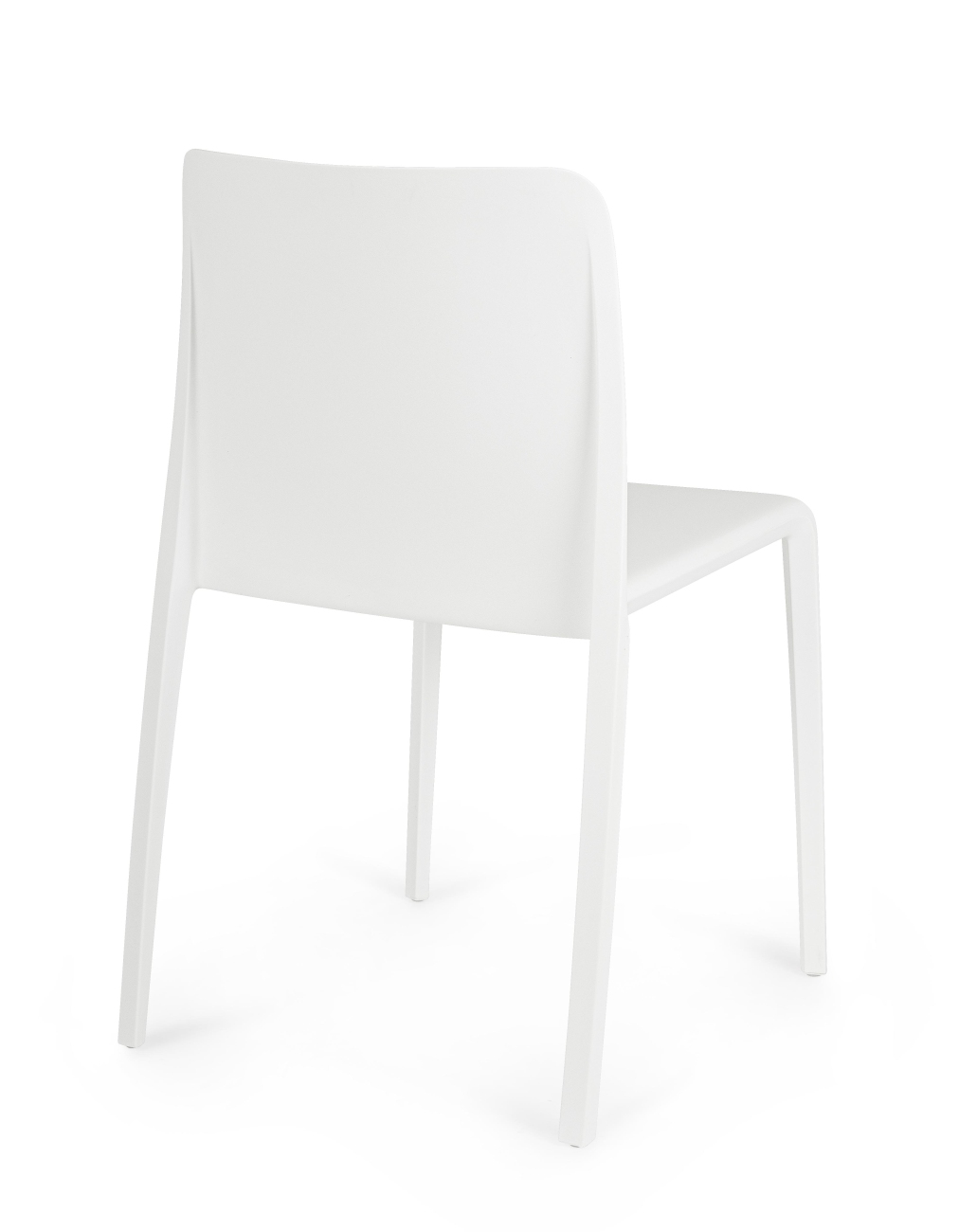 Stuhl Chloris 4er-Set aus Kunststoff, Weiß