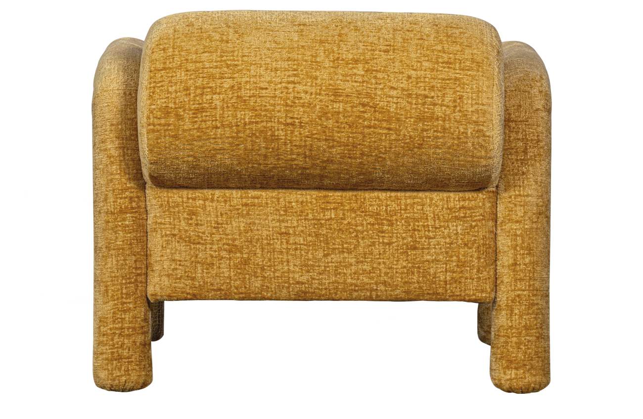 Sessel Lenny aus Samt, Gelb
