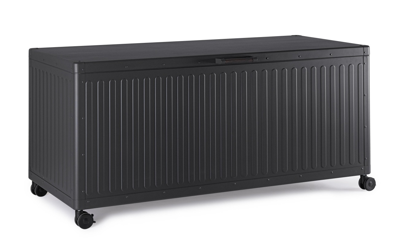 Gartentruhe Ocean aus Aluminium, Anthrazit