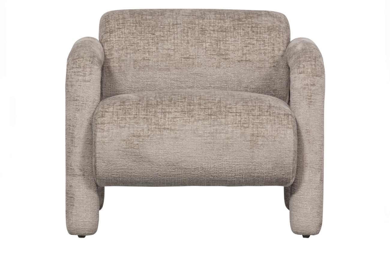 Der Sessel Lenny überzeugt mit seinem modernen Design. Gefertigt wurde er aus groben Stoff, welcher einen Sand Farbton besitzt. Das Gestell ist auch aus groben Samt und hat eine Sand Farbe. Der Sessel besitzt eine Sitzhöhe von 43 cm.