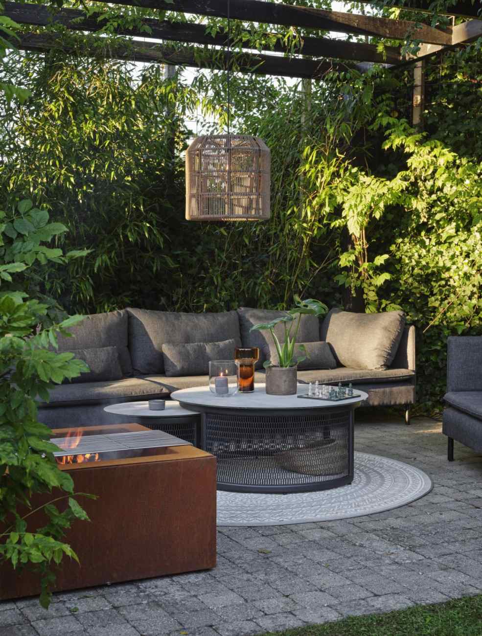 Gartencouchtisch Virgo aus Metall, Ø 60 cm