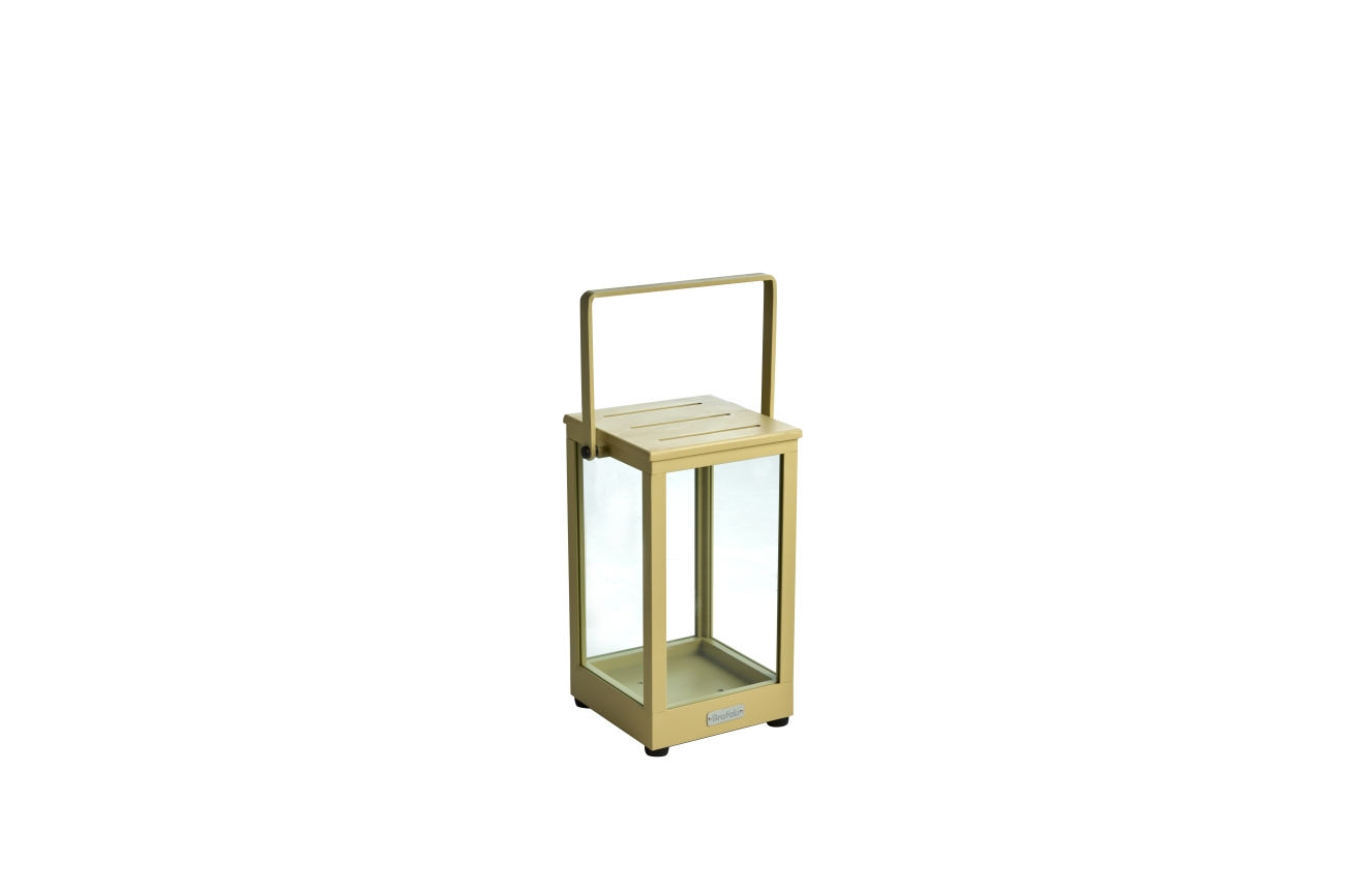 Windlicht Belfort aus Aluminium Small, Lemon