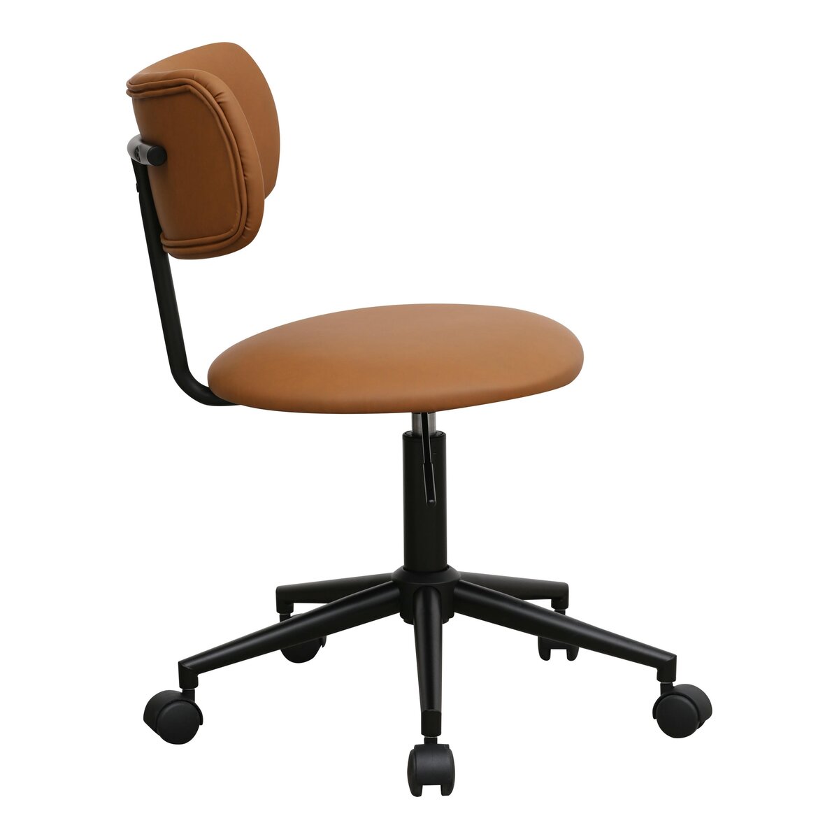 Bürostuhl Xory aus Kunstleder - Drehbar, Höhenverstellbar, Neigbar, Hellbraun