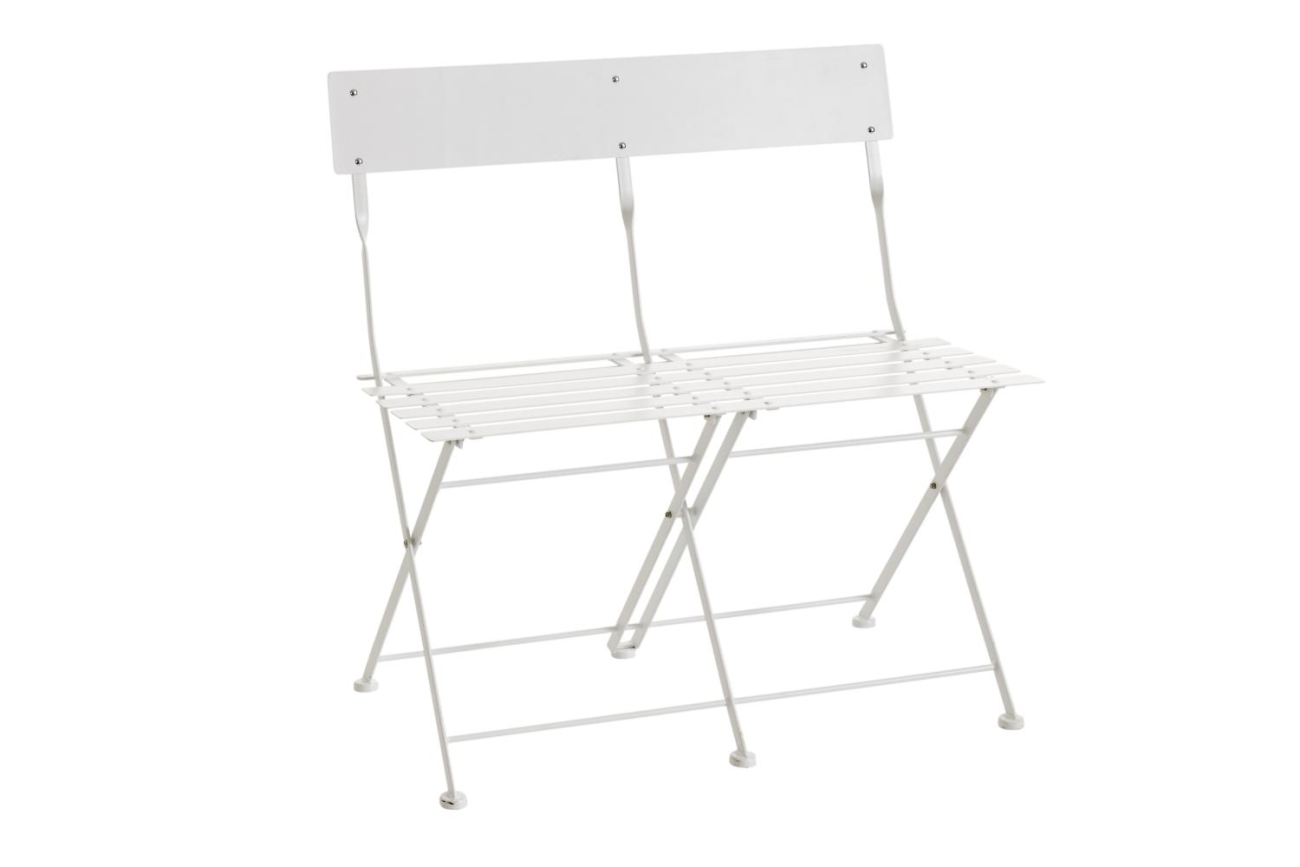 Gartenbank Arno aus Aluminium, Weiß Gartenbank Arno aus Aluminium, Weiß