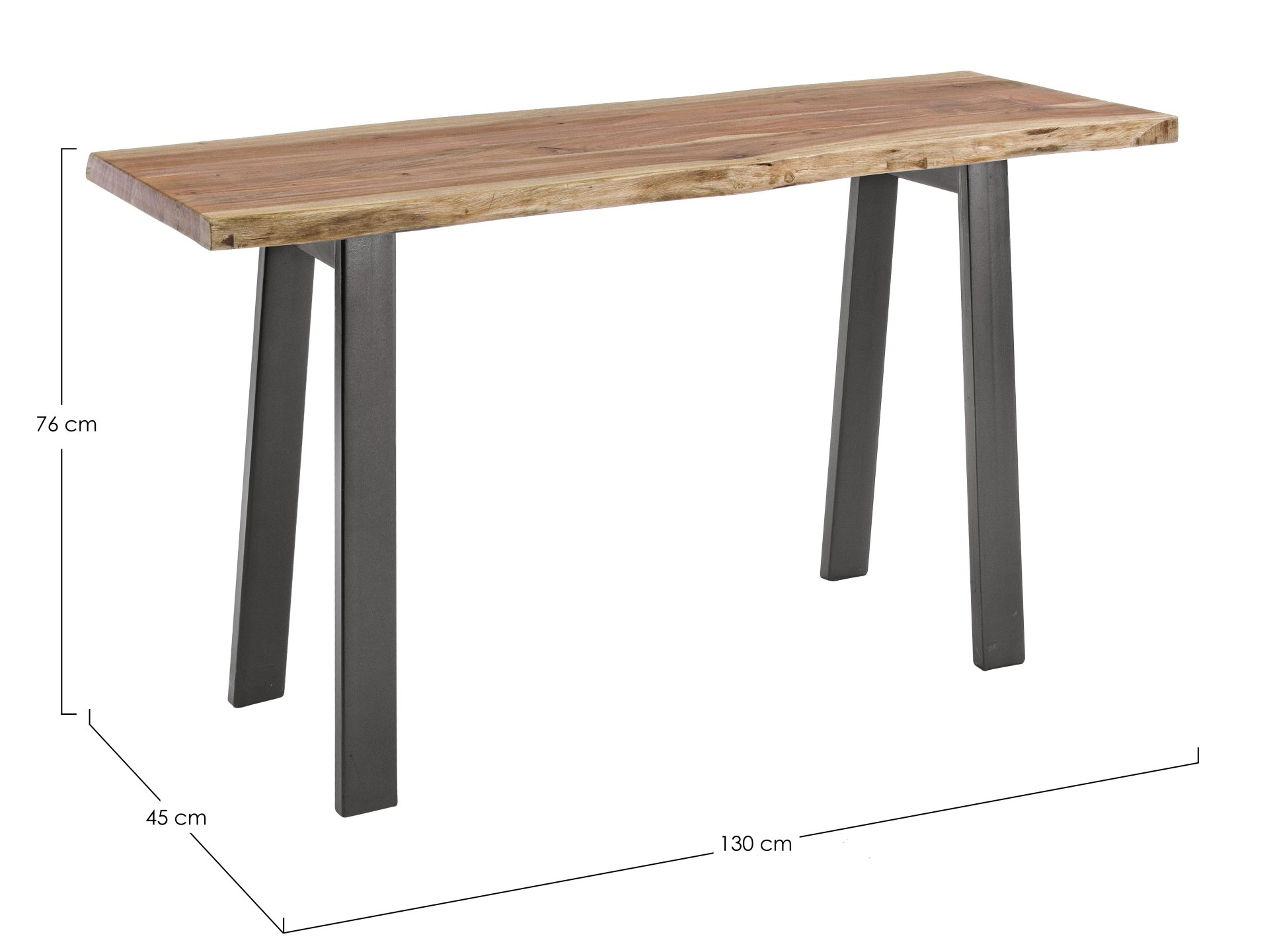 Konsole Aron aus Akazienholz, 130 cm