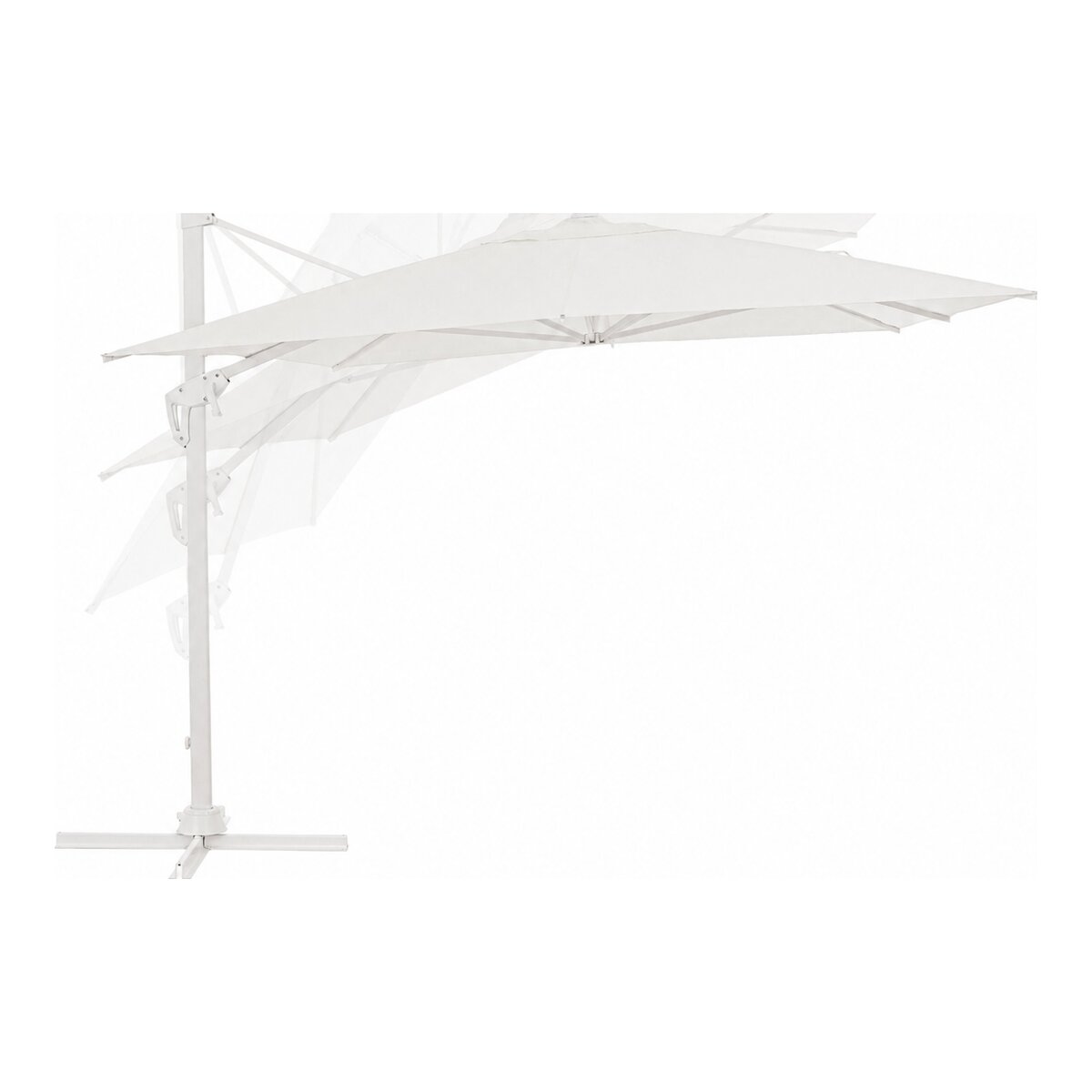 Sonnenschirm 3x4 m aus Aluminium | 360° schwenkbar, winddicht