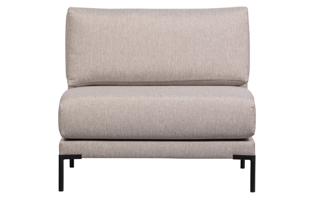Bank Couple Element aus Melange-Stoff 100 cm, Natur Bank Couple Element aus Melange-Stoff 100 cm, Natur