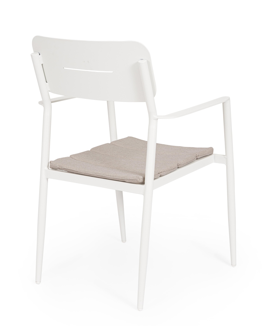 Gartenstuhl Nebula aus Aluminium, Weiß