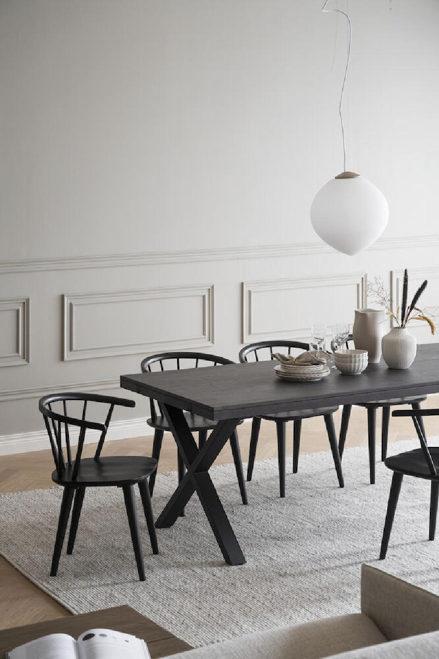 Esstisch Brooklyn, X-Gestell, 220cm, Braun