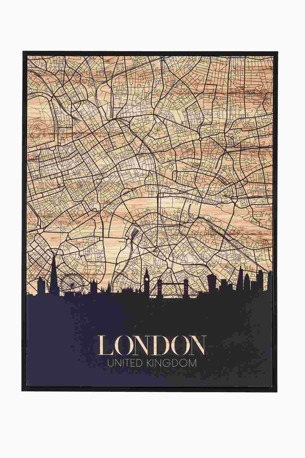 Gemälde London Skyline, 60x80 cm