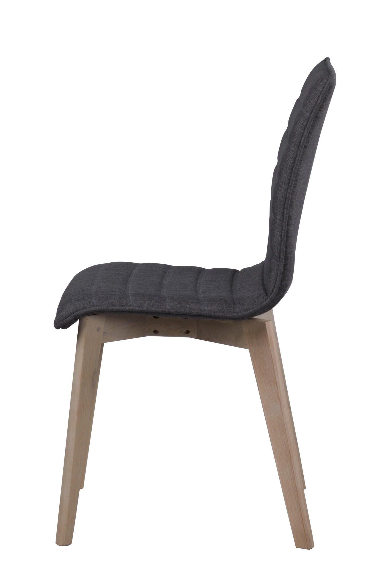 Edles Möbelstück: Stuhl Gracy 2er Set, Dunkelgrau / Whitewash für stilvolle Einrichtung.