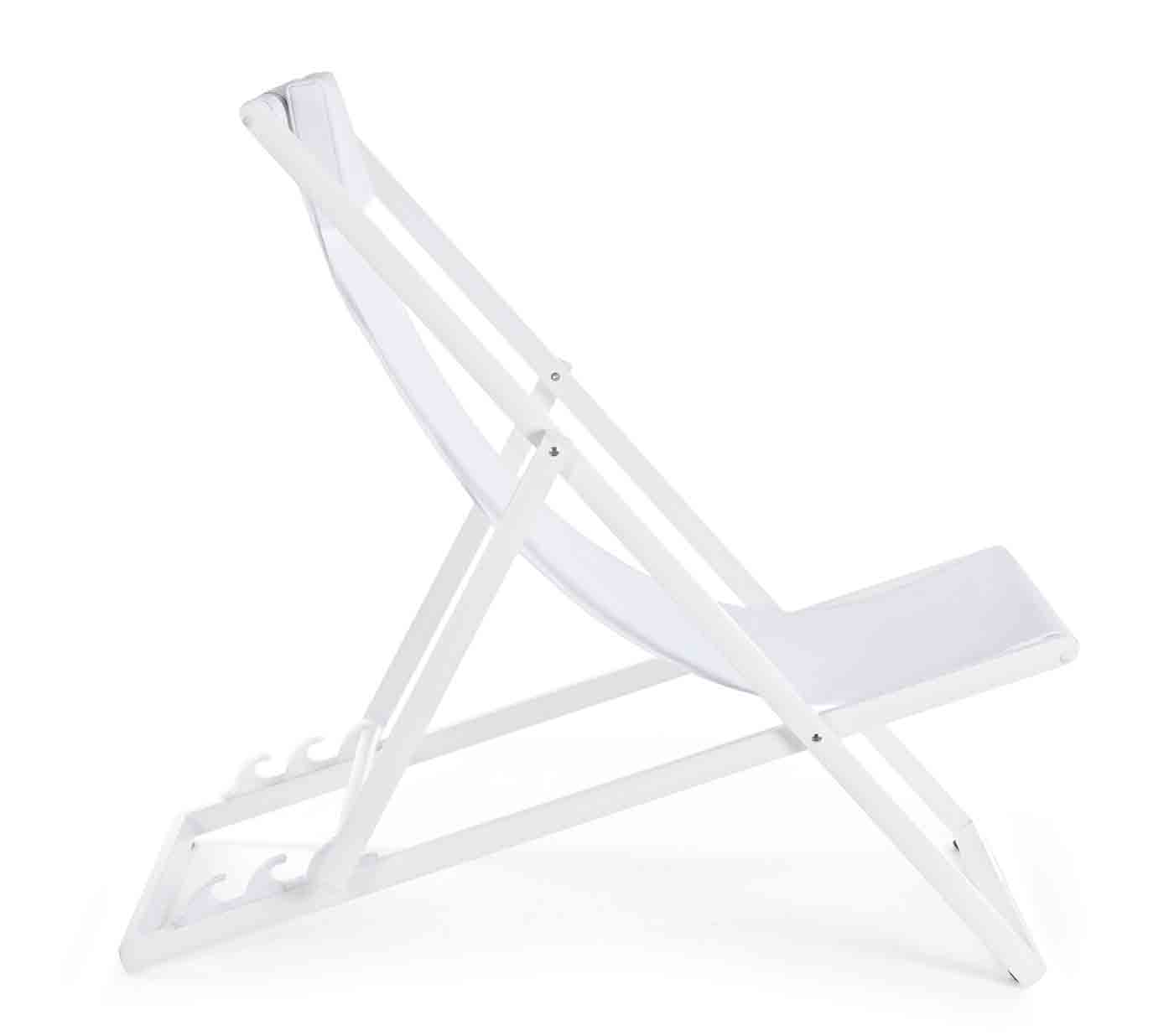 Liegestuhl Taylor Deckchair aus Aluminium mit Liegefläche aus Stoff