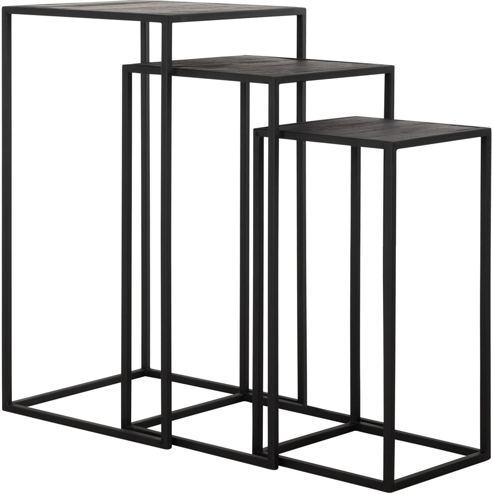 Beistelltisch Sirius 3er-Set, Schwarz Beistelltisch Sirius 3er-Set, Schwarz