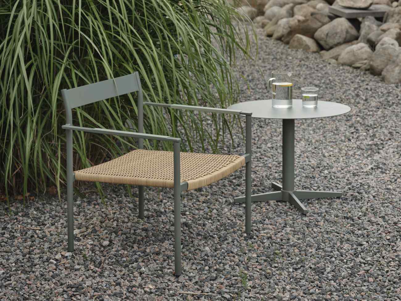 Gartencouchtisch Mill Ø 60 cm, Nordic Green