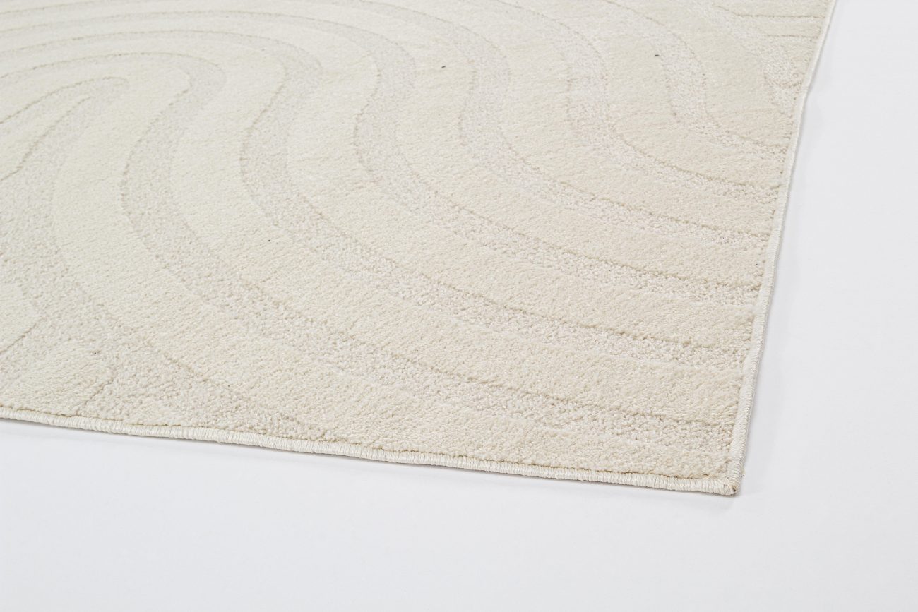 Teppich Zina aus Stoff Creme, 160x230 cm