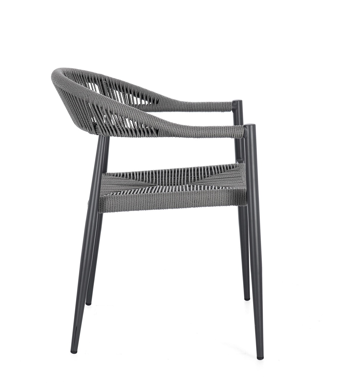 Gartenstuhl Jandia aus Aluminium, Anthrazit / Grau