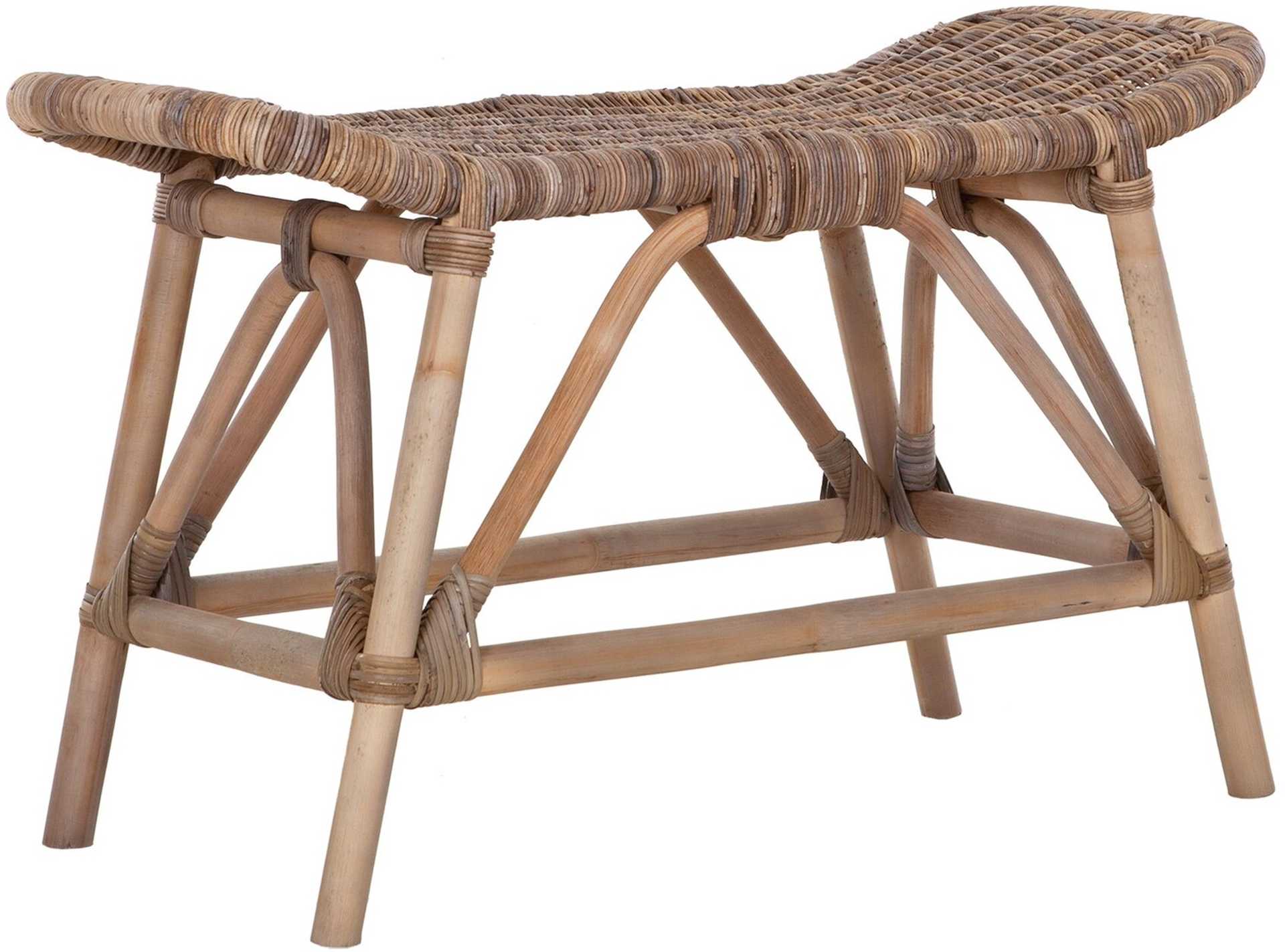 Bank San Antonio aus Rattan, 80 cm