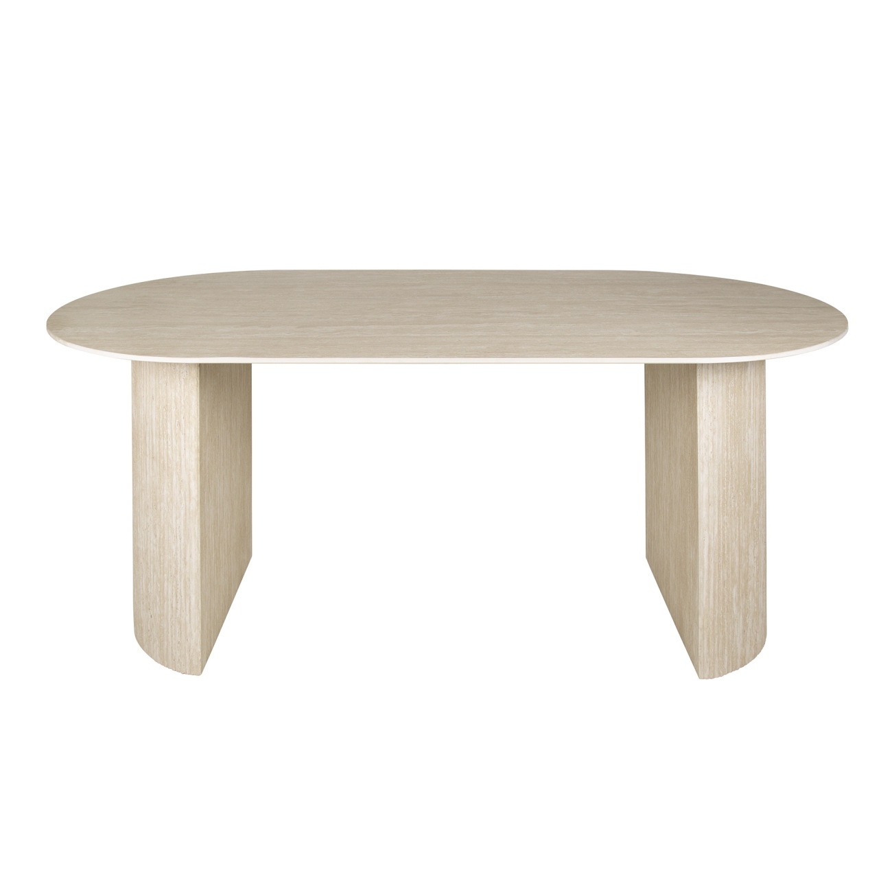Esstisch Traonira - Keramik in Travertin-Optik Beige, 180 cm