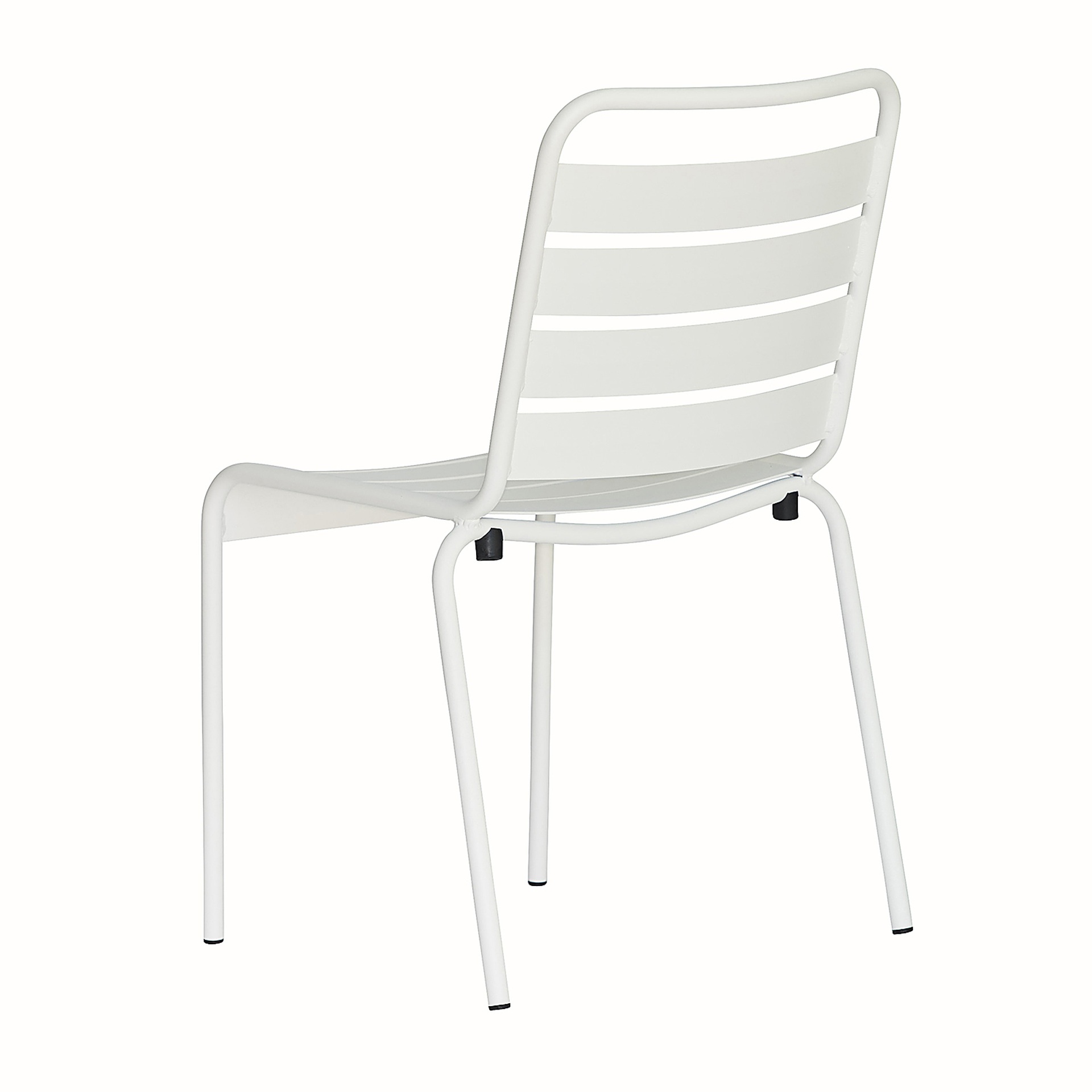 Der moderne Stapelstuhl Mya wurde aus Aluminium gefertigt und hat einen weißen Farbton. Designet wurde der Stuhl von der Marke Jan Kurtz.