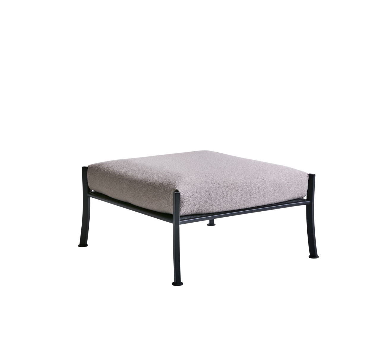 Gartenhocker Delux 79x79 cm, Schwarz Gartenhocker Delux 79x79 cm, Schwarz