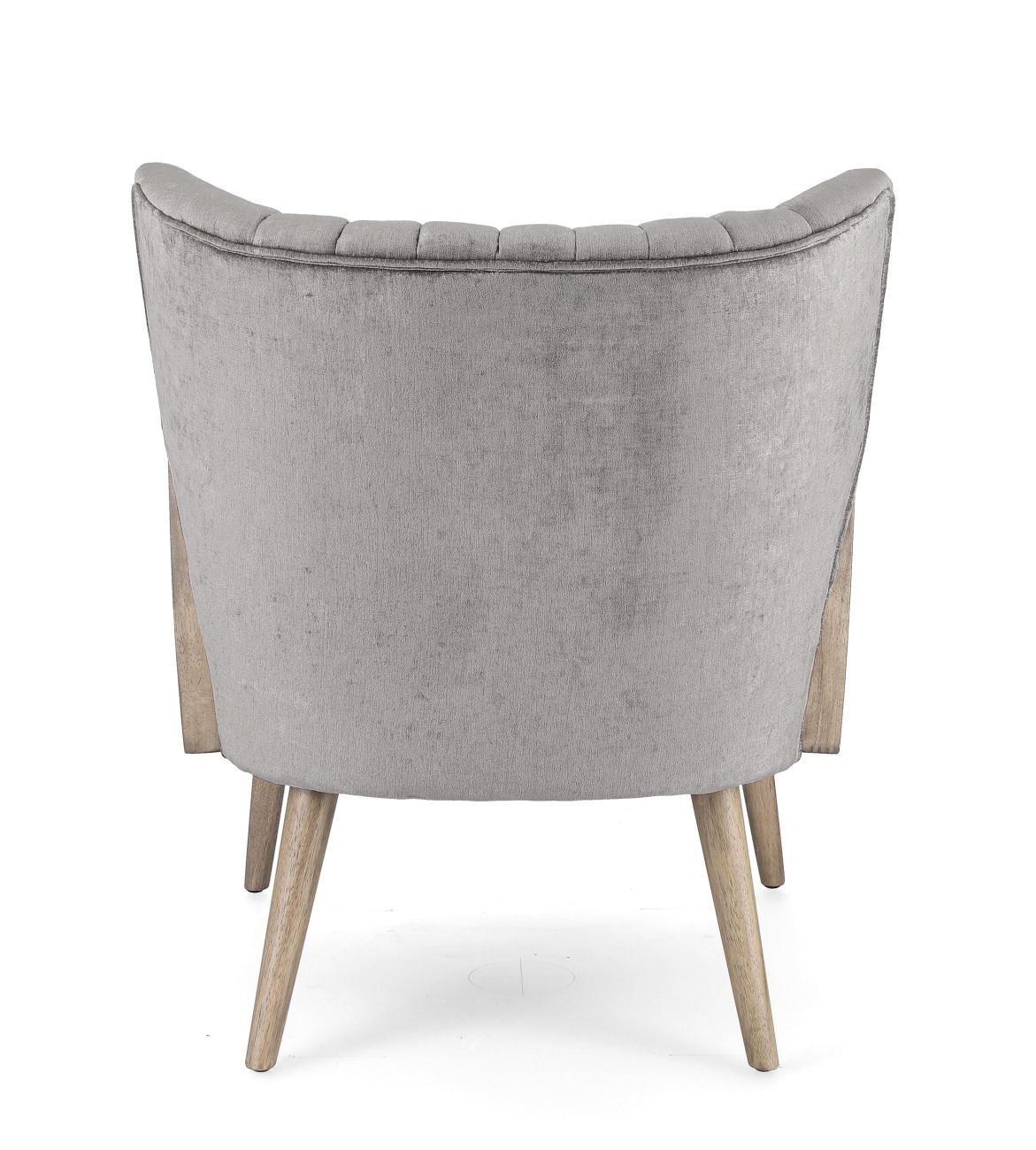 Der Sessel Virna überzeugt mit seinem modernen Stil. Gefertigt wurde er aus einem Stoff-Bezug, welcher einen grauen Farbton besitzt. Das Gestell ist aus Kautschukholz und hat eine braune Farbe. Der Sessel verfügt über eine Armlehne.