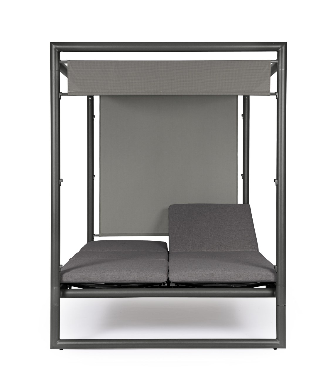 Gartendaybed Konnor aus Aluminium, Anthrazit