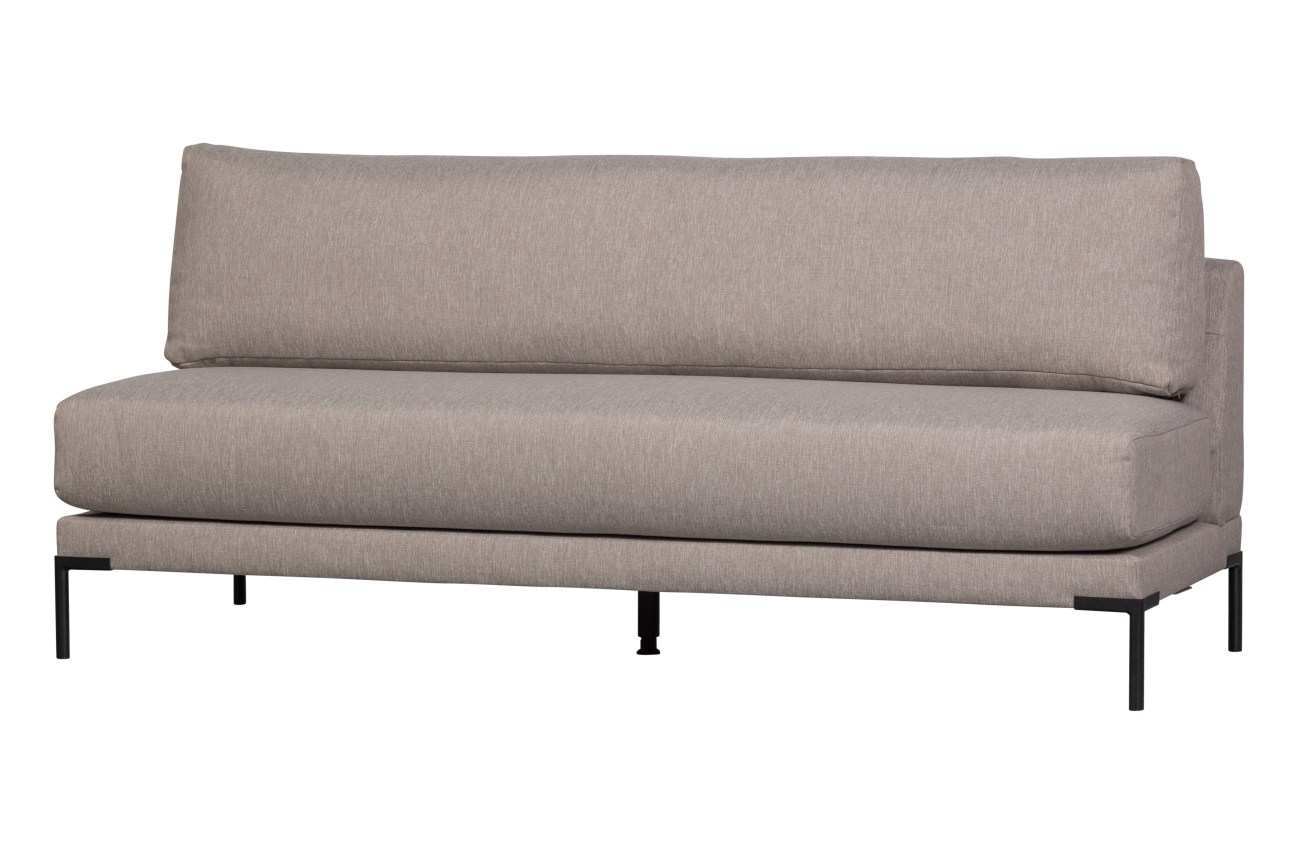 Bank Couple Element aus Melange-Stoff 200 cm, Taupe Bank Couple Element aus Melange-Stoff 200 cm, Taupe