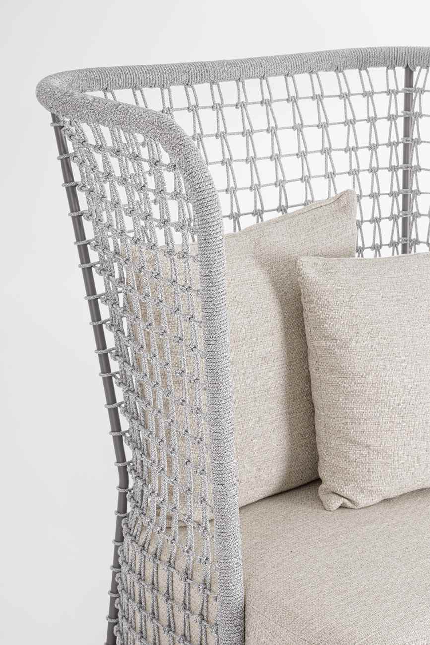 Gartensessel Kollar aus Olefin-Stoff, Artic