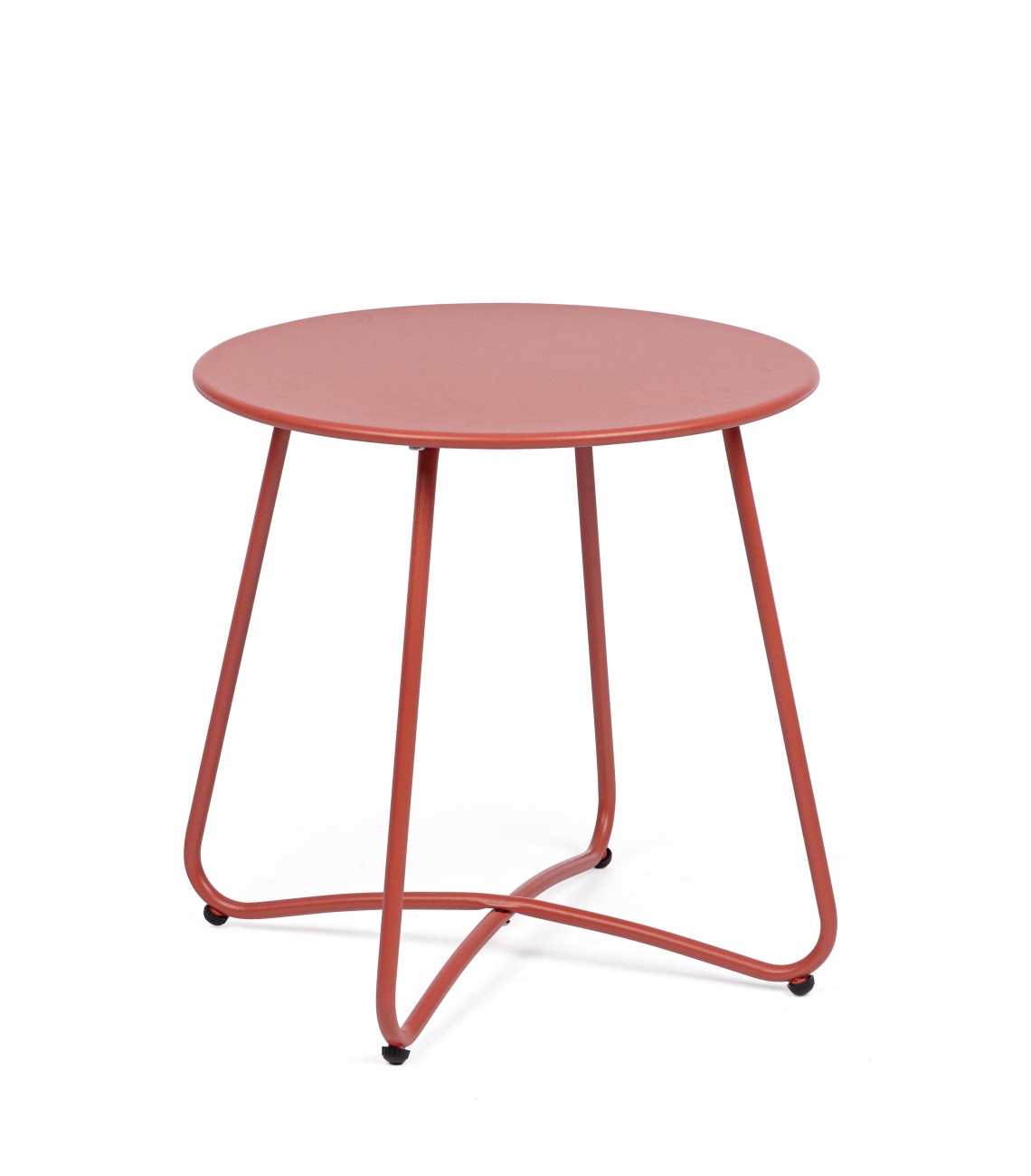 Gartenbeistelltisch Austin aus Metall Ø 45 cm, Terrakotta