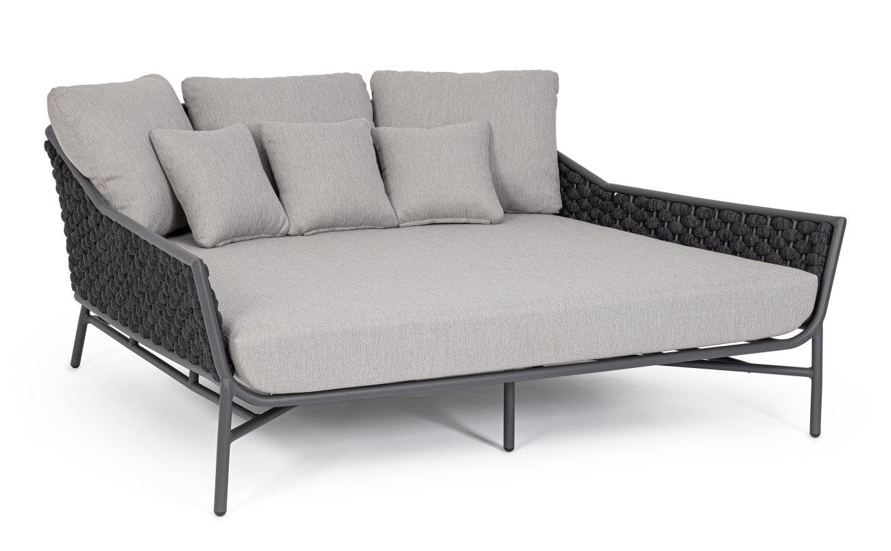 Gartendaybed Everly aus Aluminium, Anthrazit Gartendaybed Everly aus Aluminium, Anthrazit