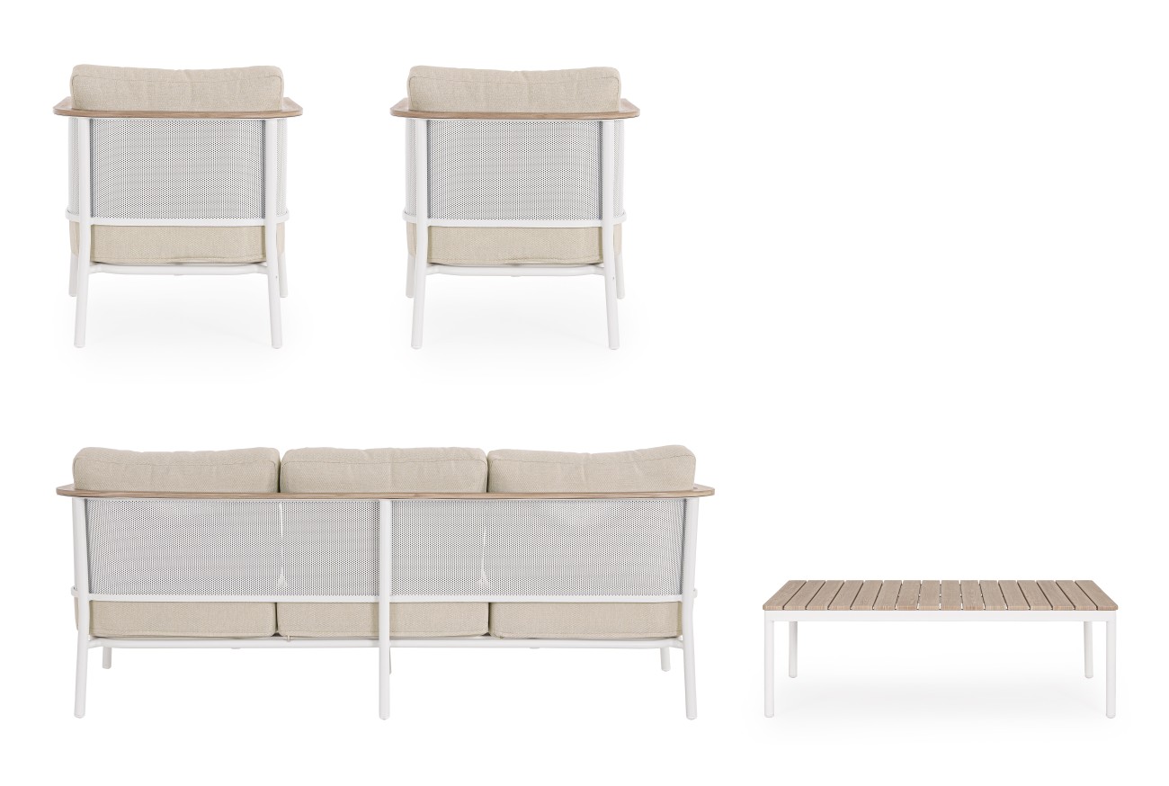 Garten-Set Ulises 4er Gruppe, Weiß