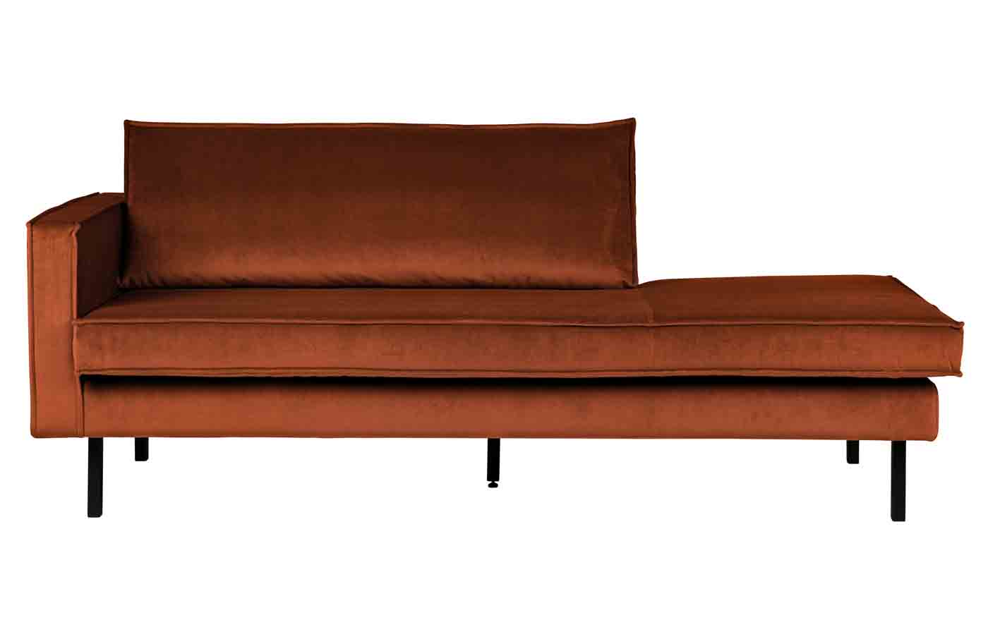 Recamiere Rodeo Daybed Samt, links Rost Recamiere Rodeo Daybed Samt, links Rost