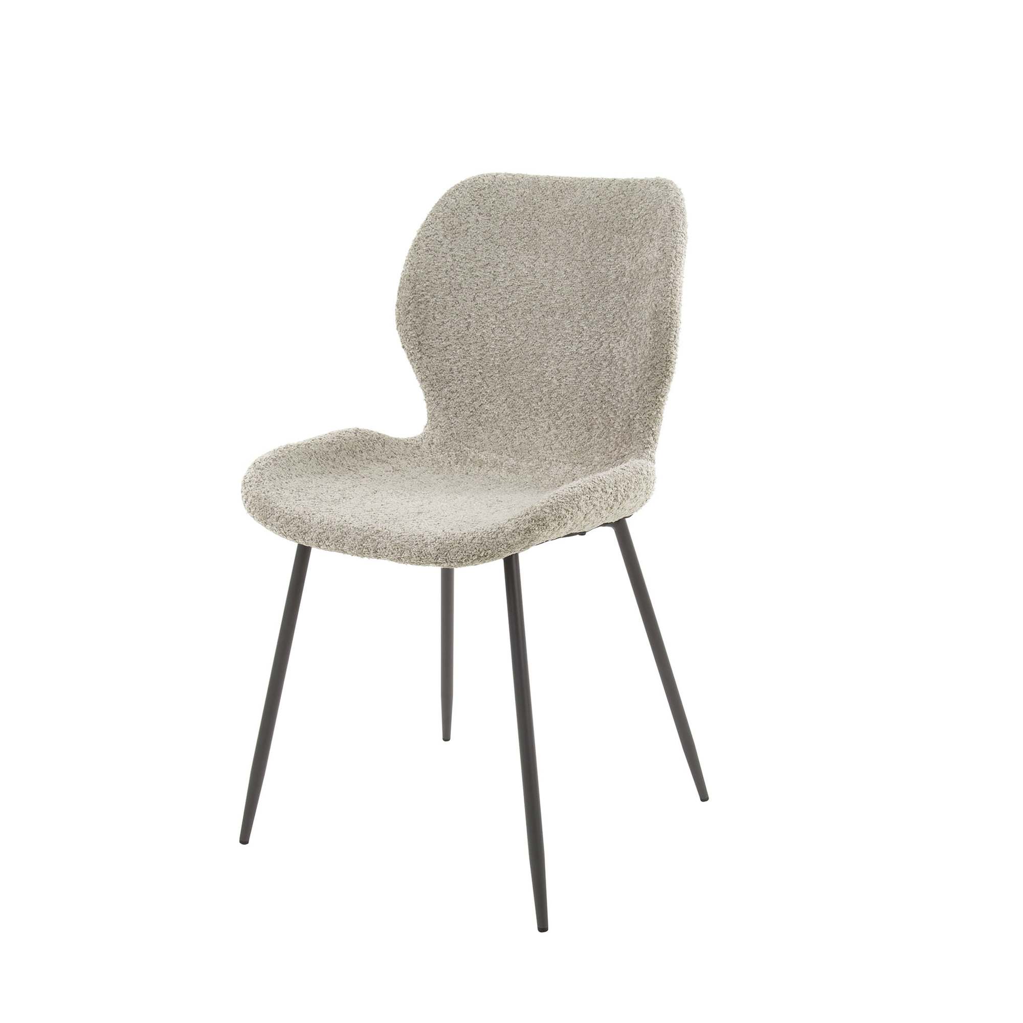 4er-Set Esszimmerstuhl Pipvel - Boucle, Sand