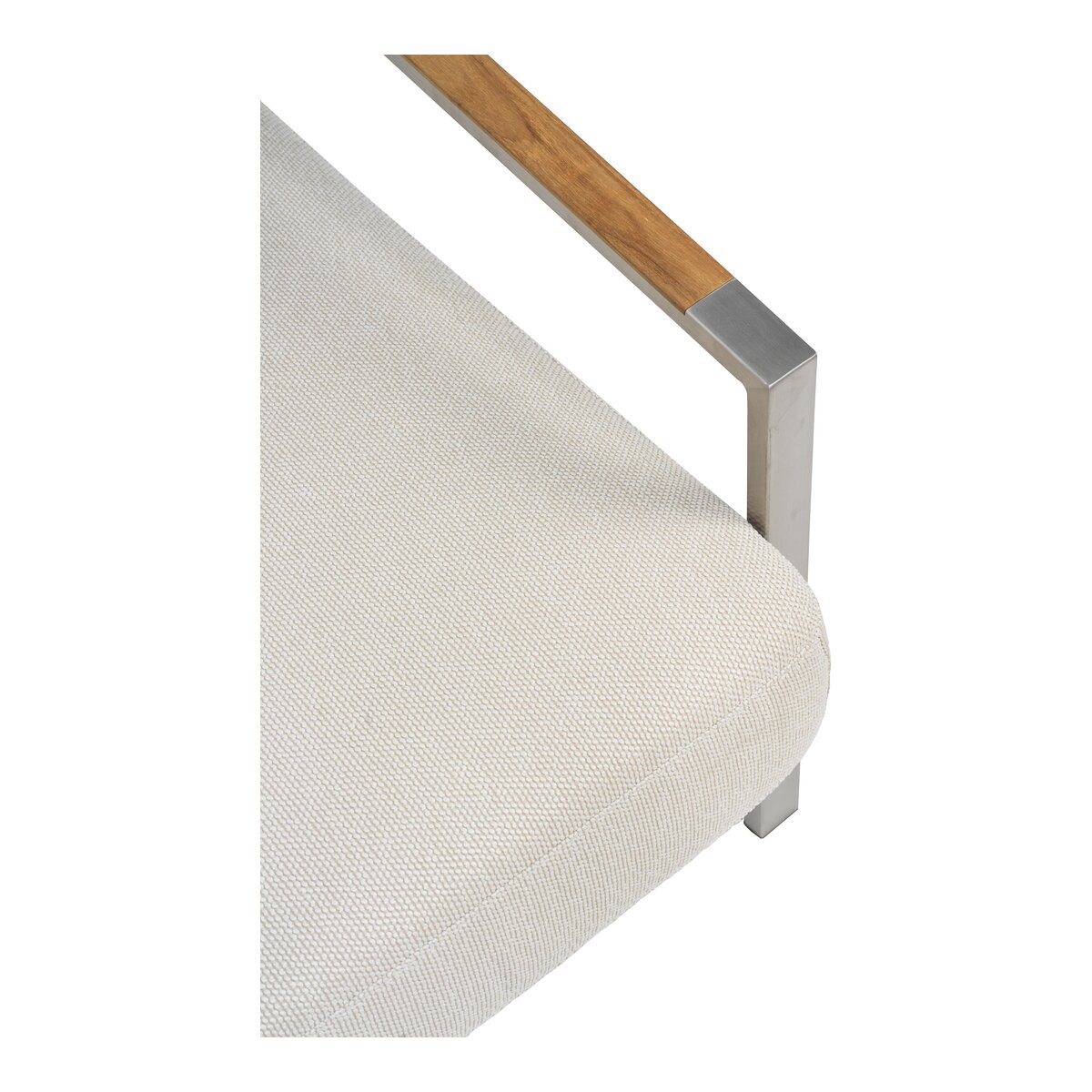 Gartensofa Naos 2,5-Sitzer, Edelstahl & Outdoor-Stoff, Dot Beige