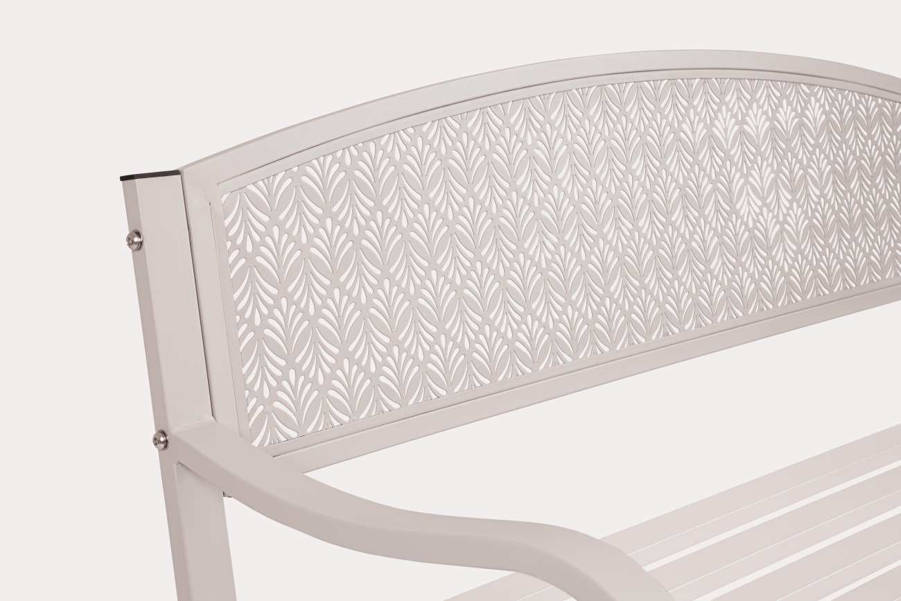 Gartenbank Lizette aus Metall, Griz