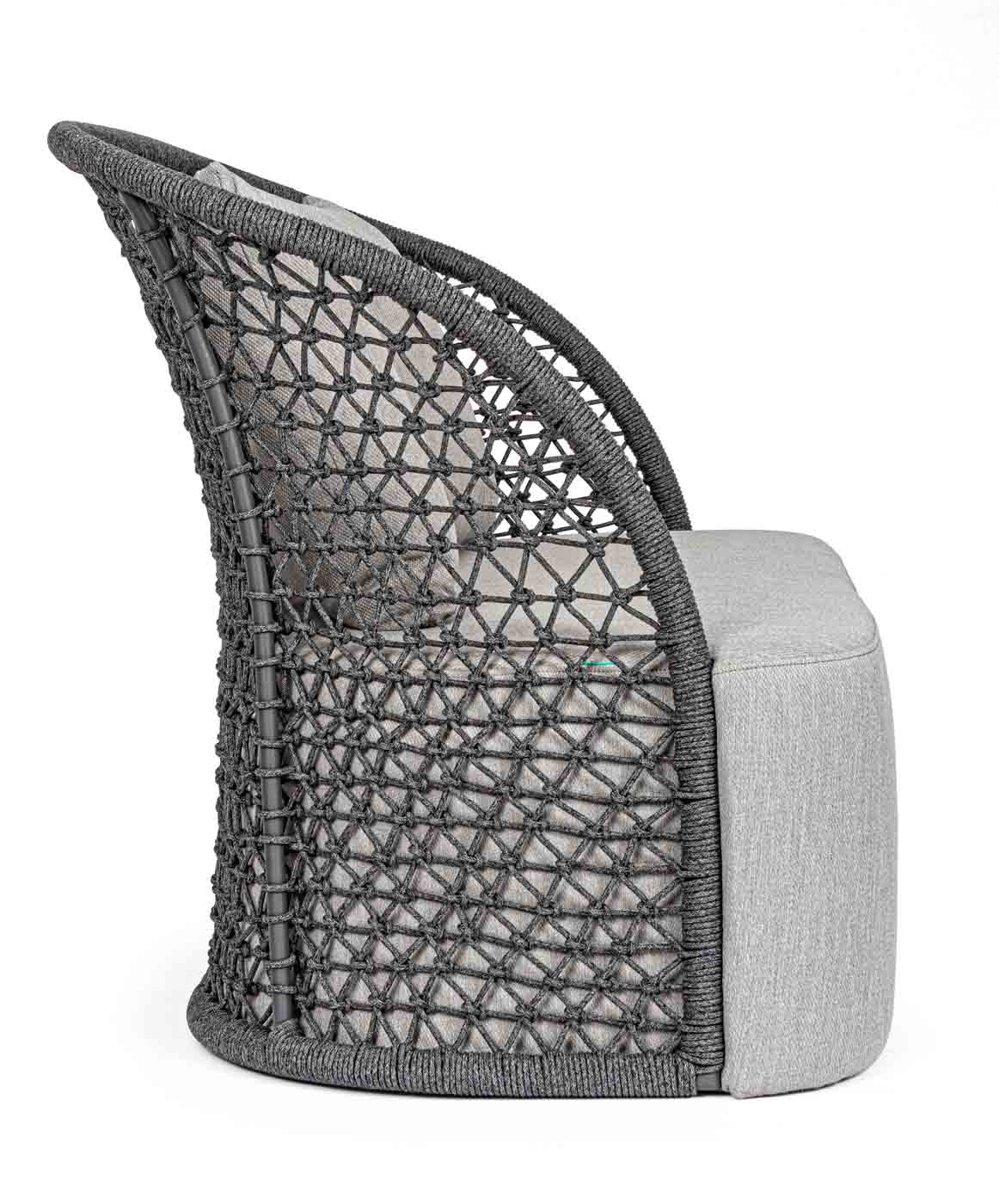 4 Sitzer Outdoorsofa Cuyen mit Kissen, Anthrazit