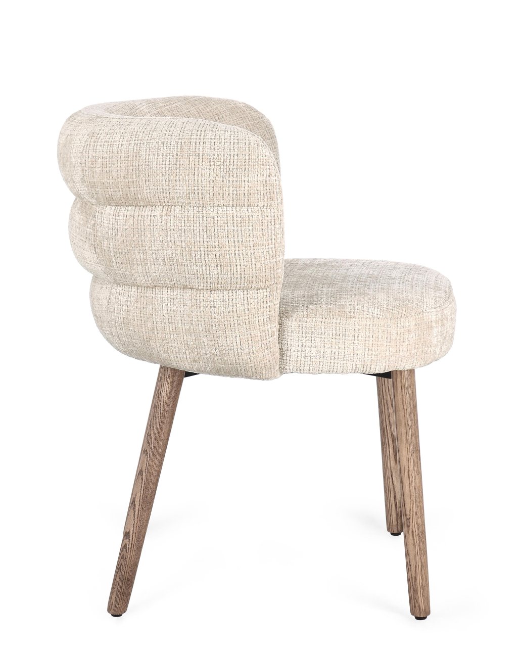 Esszimmerstuhl Ilma aus Stoff, Beige