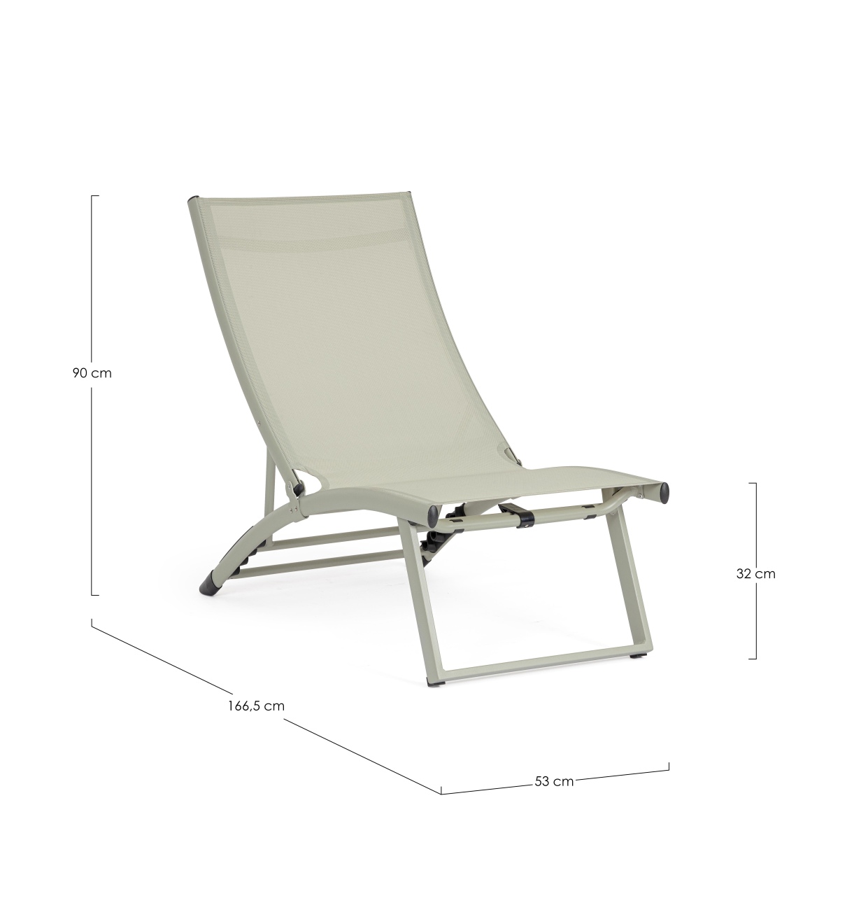 Loungesessel Taylor aus Aluminium, Breeze