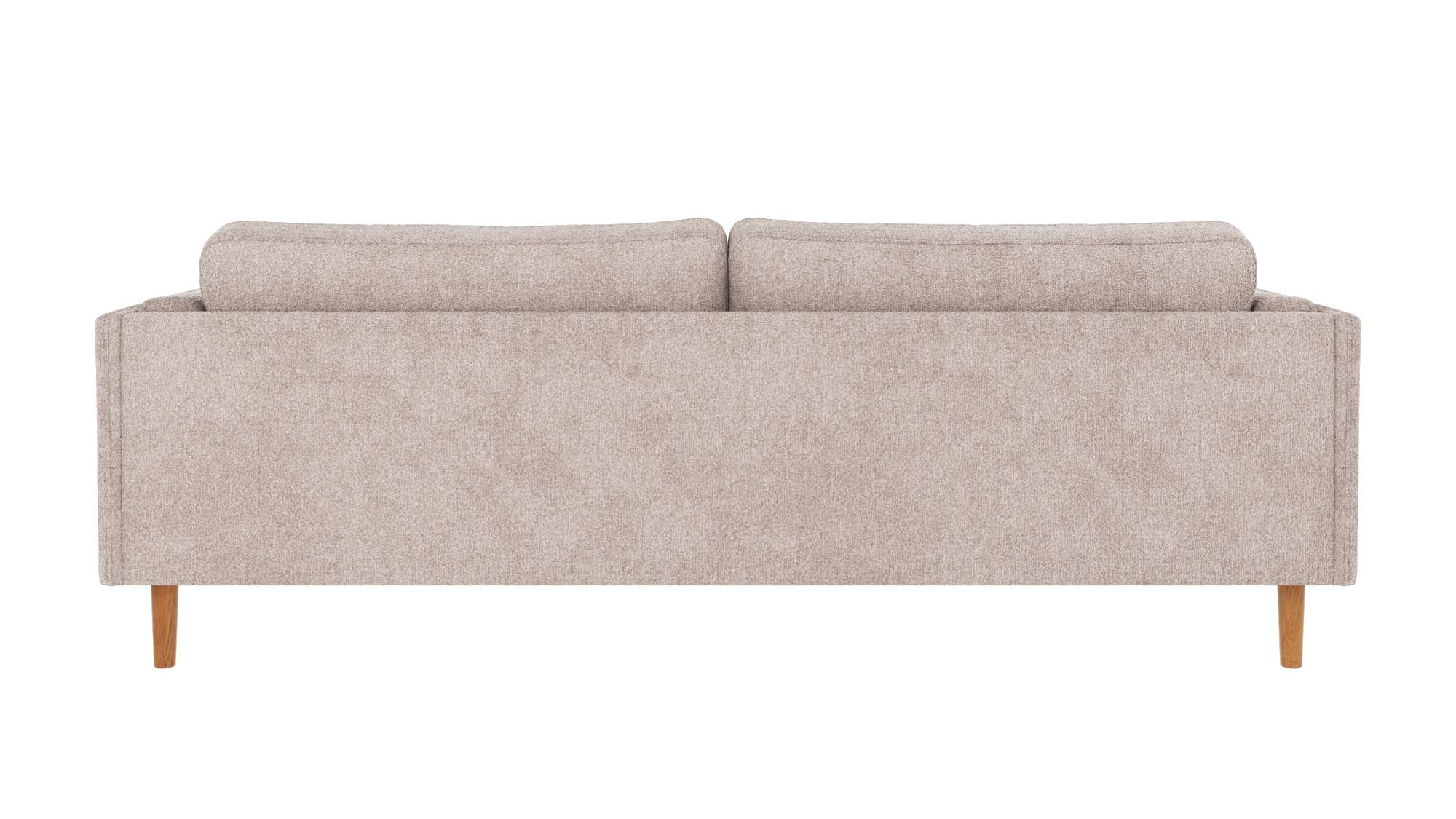 Edles Möbelstück: Sofa Braden 3-Sitzer, Beine Eiche, Bezug Greg Hellgrau für stilvolle Einrichtung.