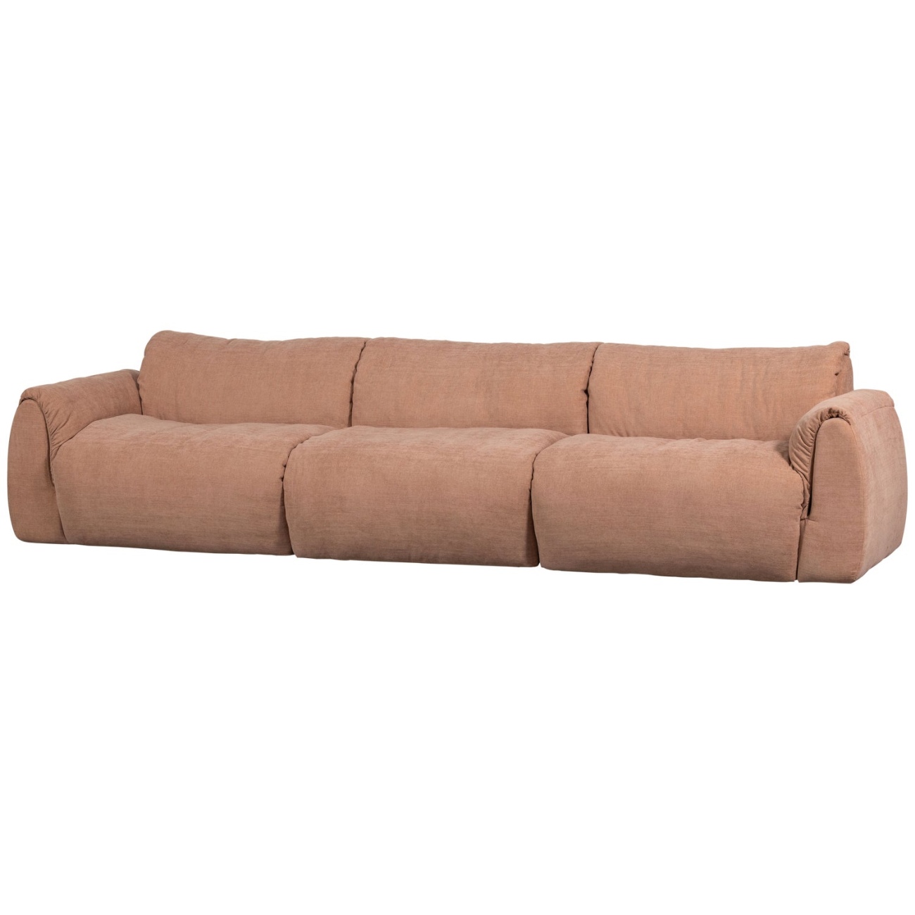 Sofa Baggy 3-Sitzer aus Chenille-Stoff, Altrosa Sofa Baggy 3-Sitzer aus Chenille-Stoff, Altrosa