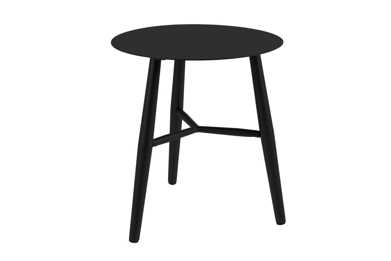 Gartenbeistelltisch Vannes Ø 45 cm, Schwarz Gartenbeistelltisch Vannes Ø 45 cm, Schwarz