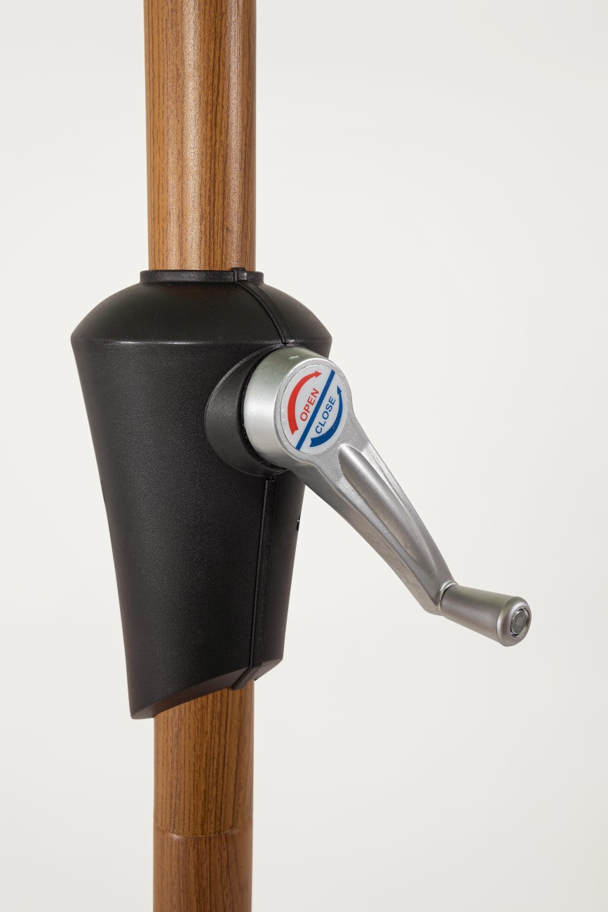 Sonnenschirm Palinuro aus Metall Ø 300 cm, Minz